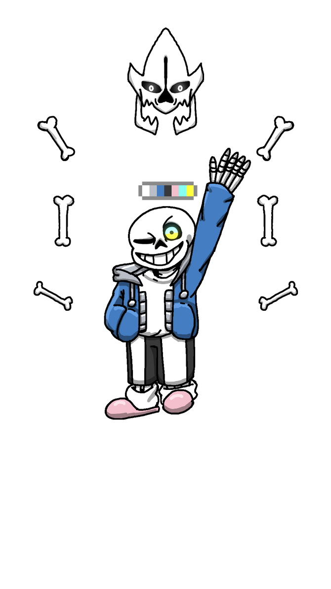 undertale sans and gaster blaster by chichi3002 on DeviantArt