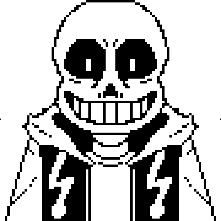 undertale sans and gaster blaster Pixelart by chichi3002 on DeviantArt