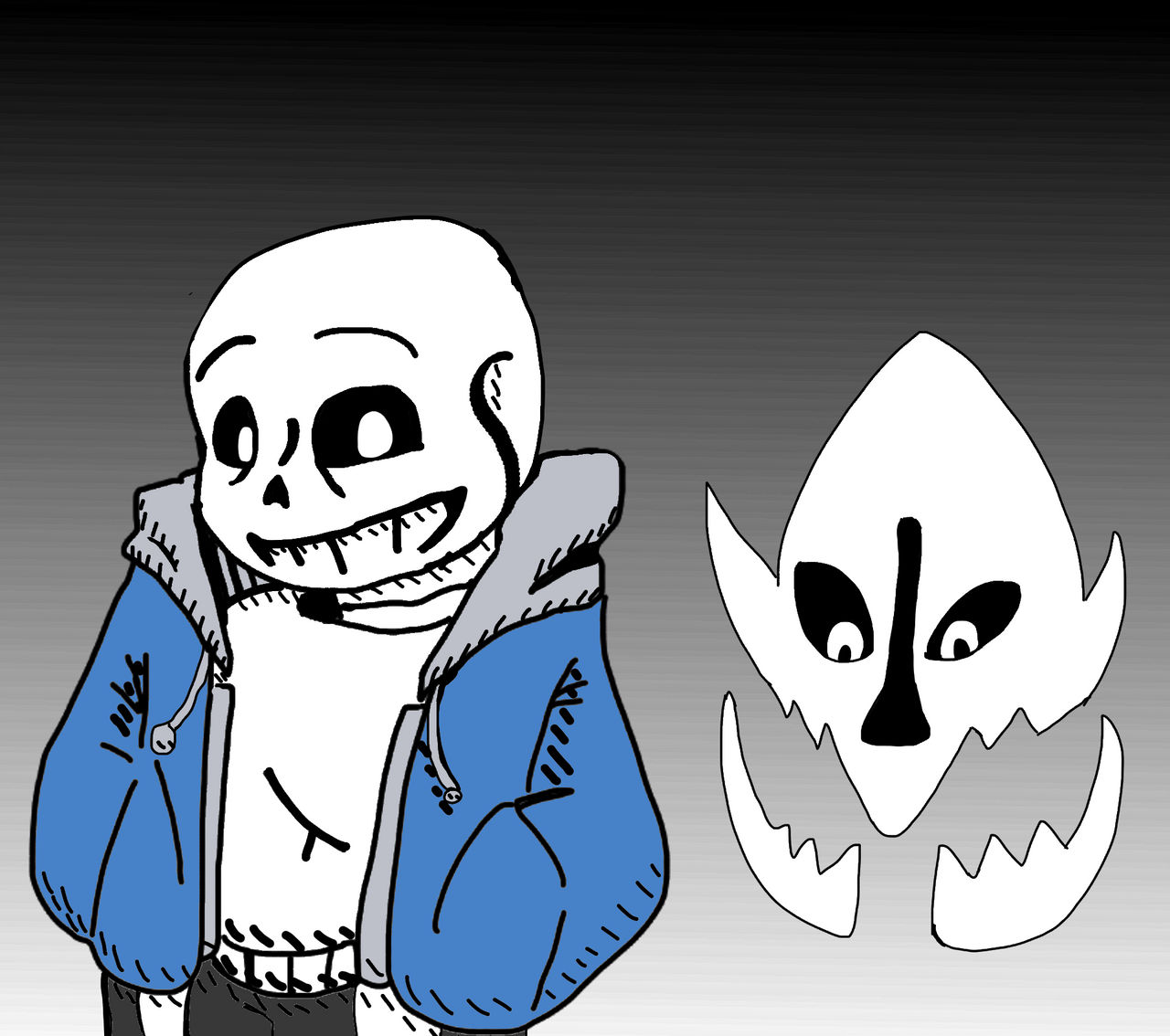 Undertale sans and Gaster blaster by chichi3002 on DeviantArt