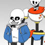 Undertale sans and papyrus