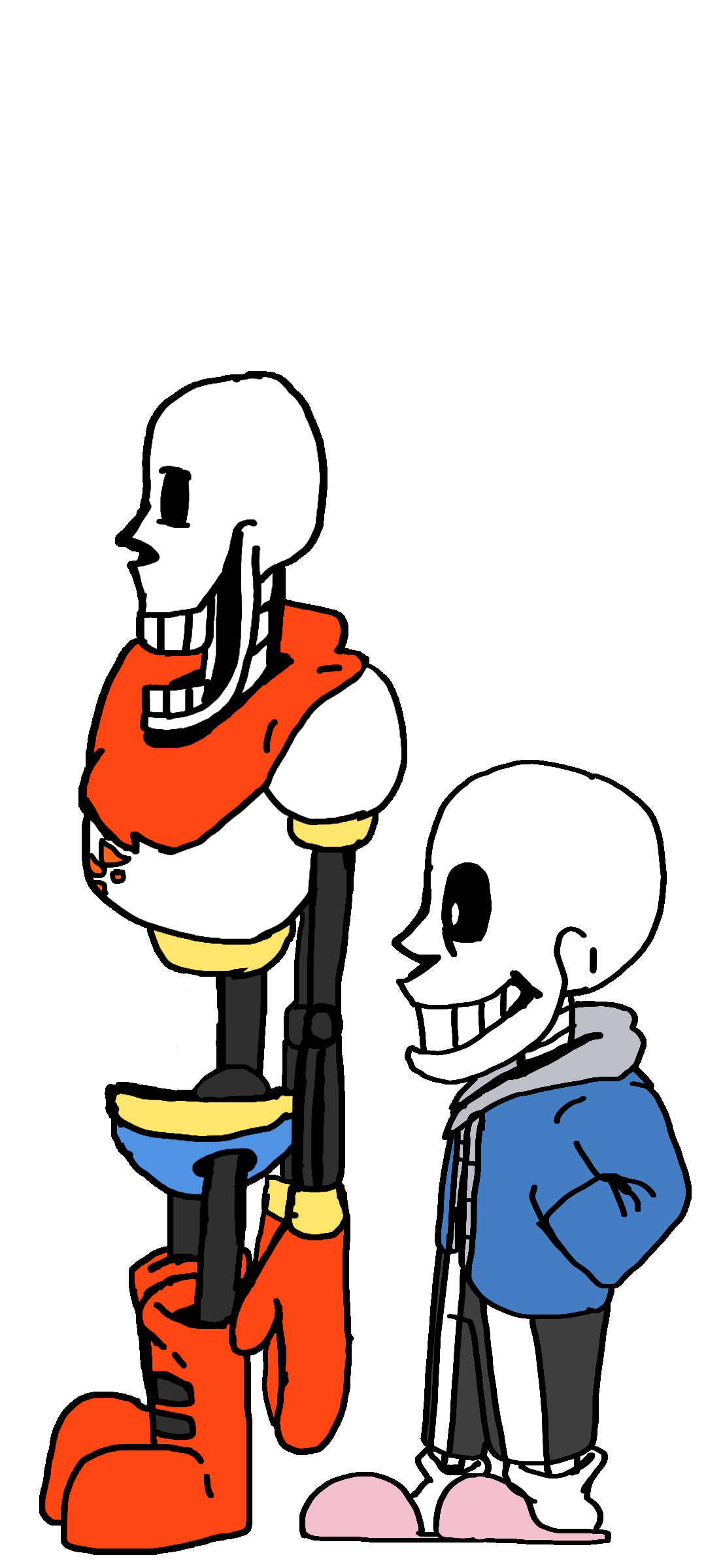 Undertale sans and papyrus