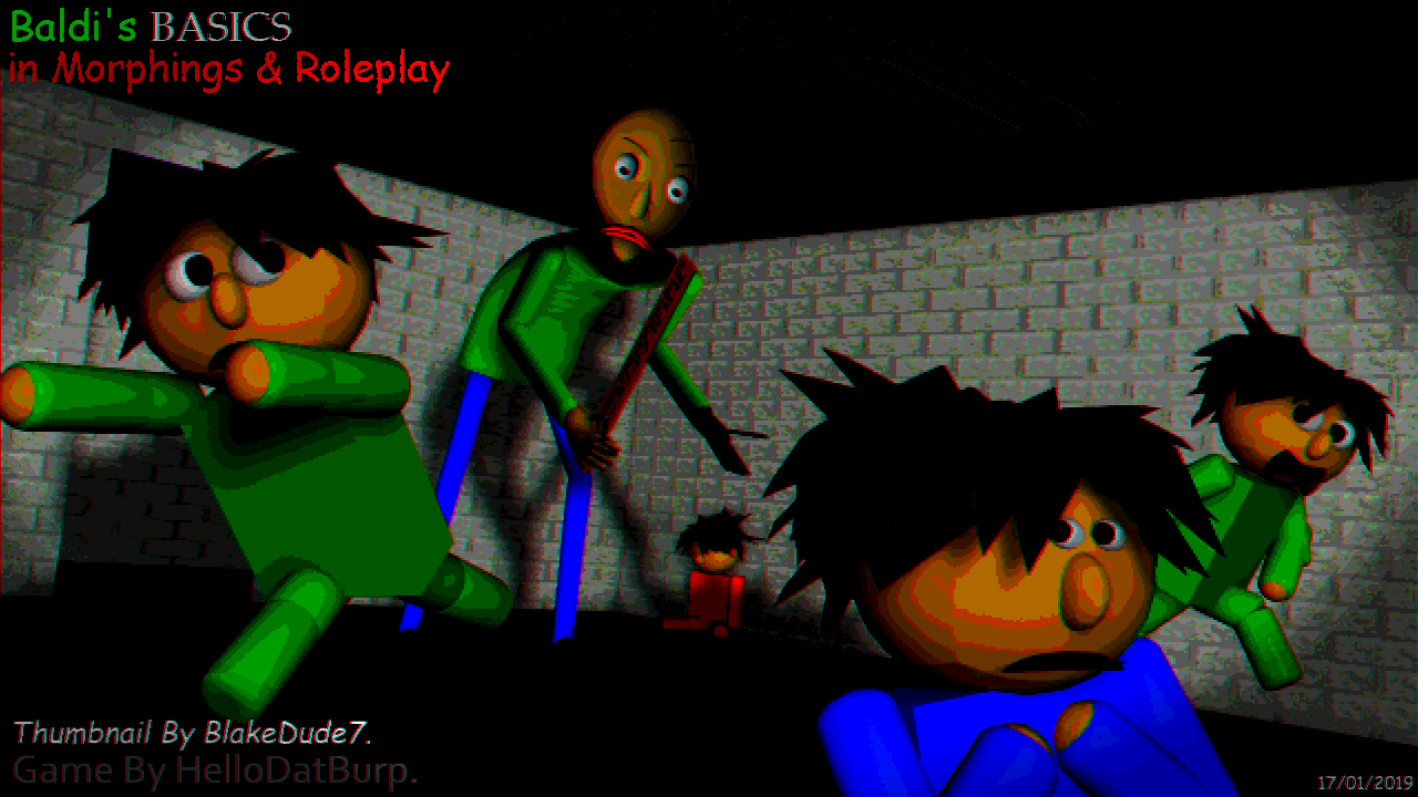 Baldi S Basics 3d Morphs Rp By Hdb Poster New By Maxmaaxim On Deviantart - baldis basics roblox roleplay