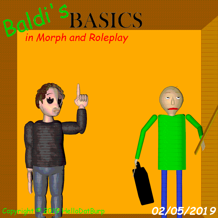 Baldi's Basics in RP and Morphs - Roblox