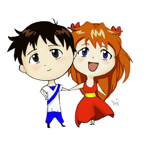 Asuka and Shinji