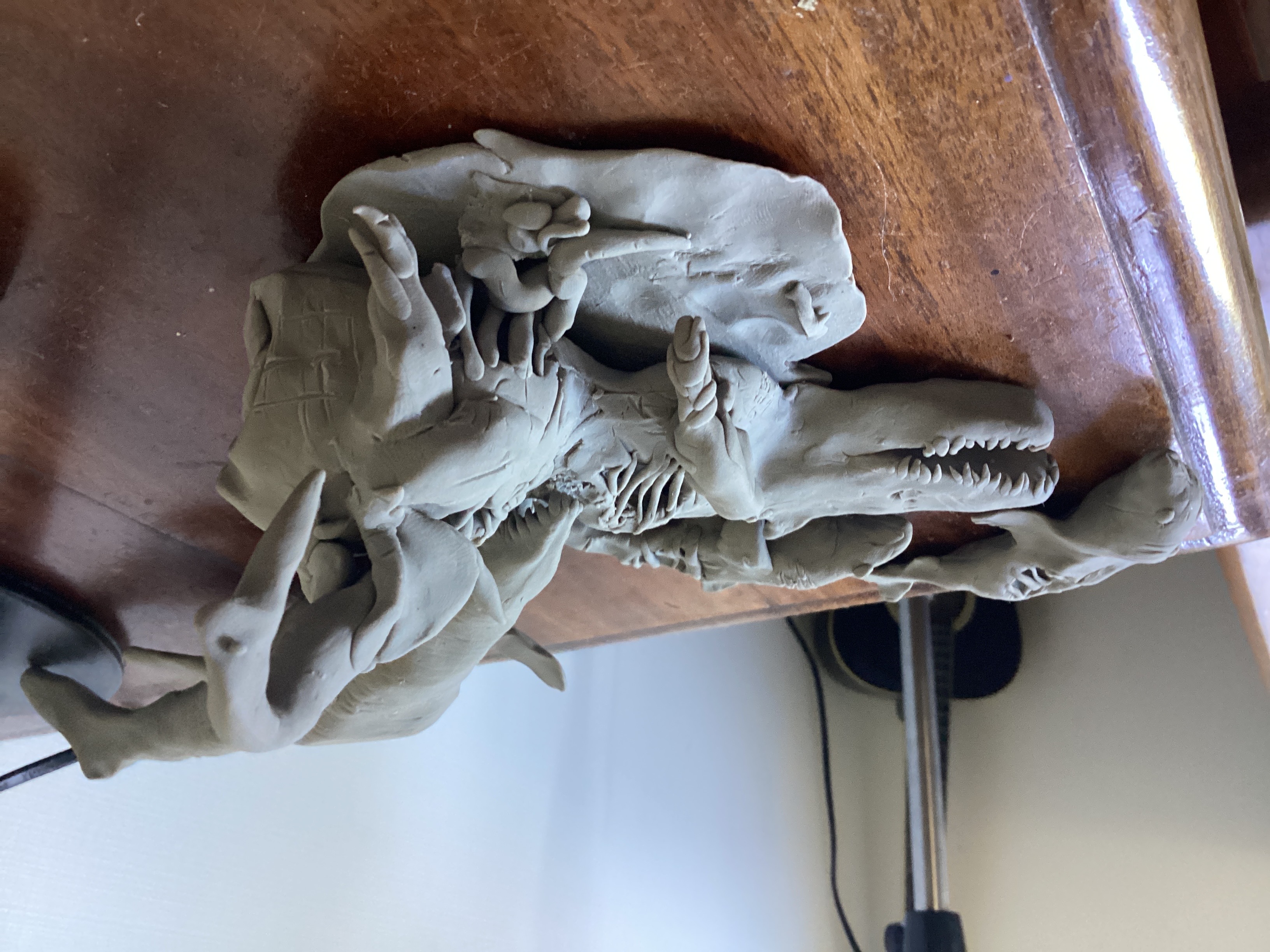 Giganotosaurus corpse feeding frenzy