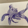 Goldfish with pen