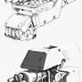 Robotic hand lineart drawing #PART2: Base Color