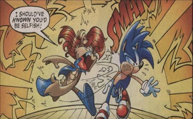 Image result for Archie sonic and sally slap