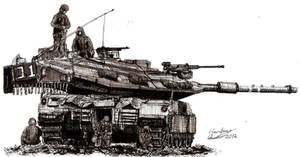 Beast at Rest (Israeli Merkava MK 4 Tank)