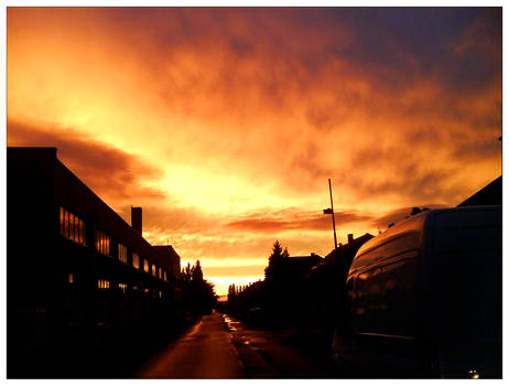 Amazing Street August Sunset