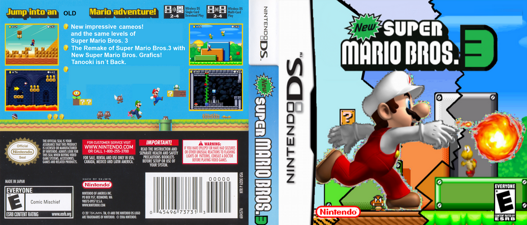 Udover ris Oswald New Super Mario Bros 3 COVER FULL by janitoalevic on DeviantArt