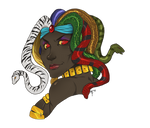 Gorgon Bust by m-t-copyright