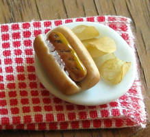 Bratwurst and Chips