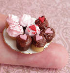 Valentine's Day Cupcakes by fairchildart