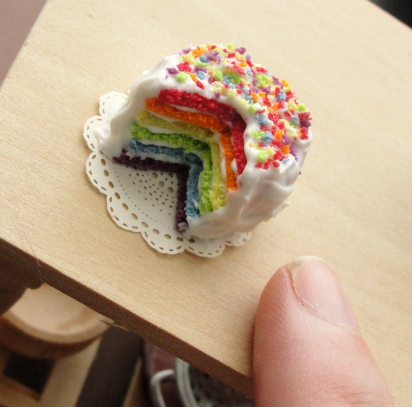 1:12 Scale Rainbow Cake