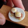 Dollhouse Miniature Eggs Benedict