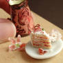 Dollhouse Strawberry Cake Slice