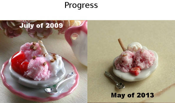 Strawberry Ice Cream Progress