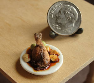 Dollhouse Miniature Duck Confit