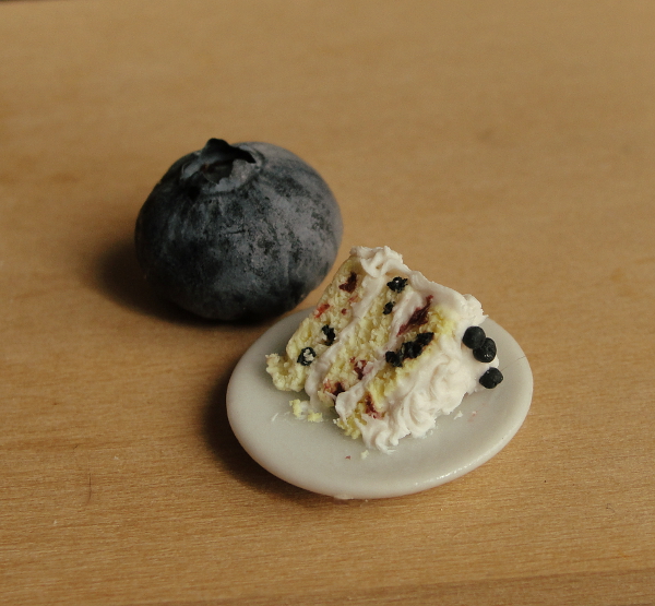 1:12 Scale Blueberry Lemon Cake by fairchildart