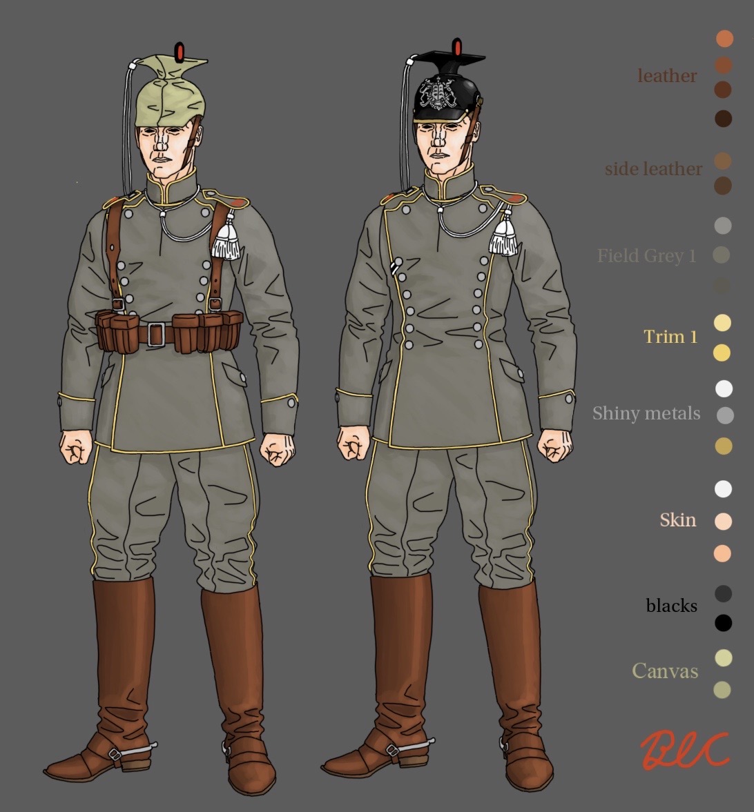 WWI German Uhlan regiment 20 cavalry uniform by Devartist367 on DeviantArt