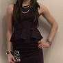 Purple Peplum Dress Crossdresser