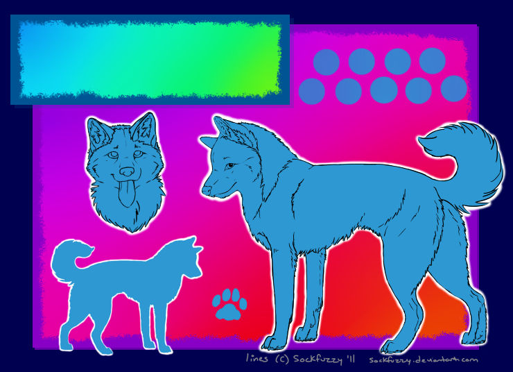 Husky Ref Husky ref sheet base by sockfuzzy on DeviantArt