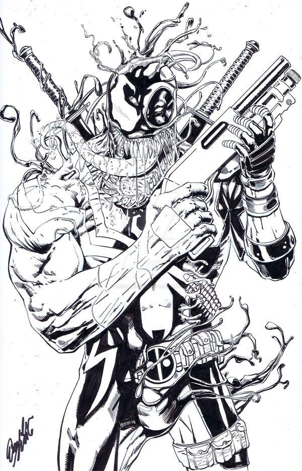 Venompool Running Venompool by ErollSeeinDA on DeviantArt