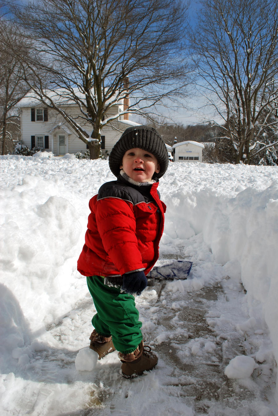 Connor and the snow