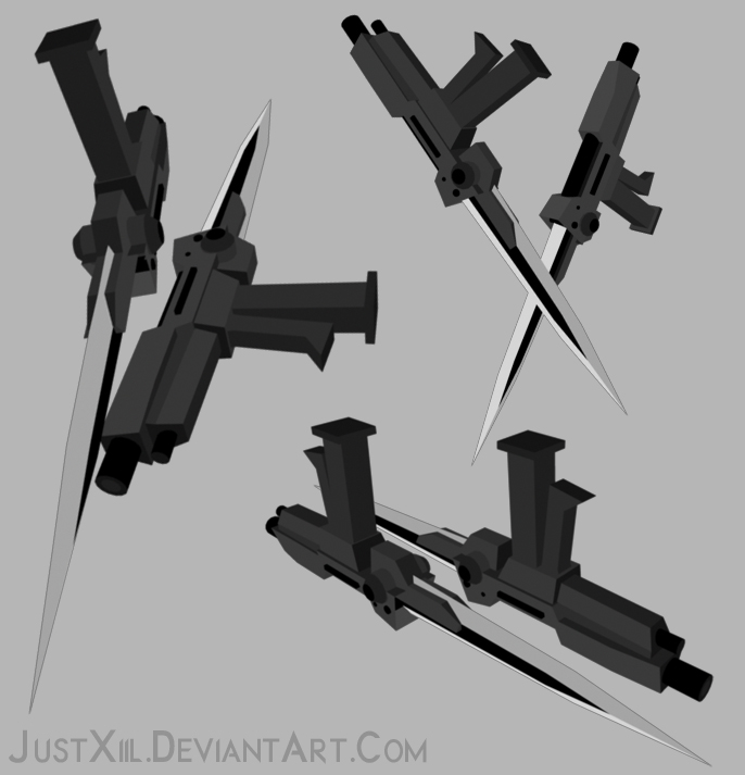 RWBY Weapon - Pistol/Bladed Tonfa by JustXiil on DeviantArt