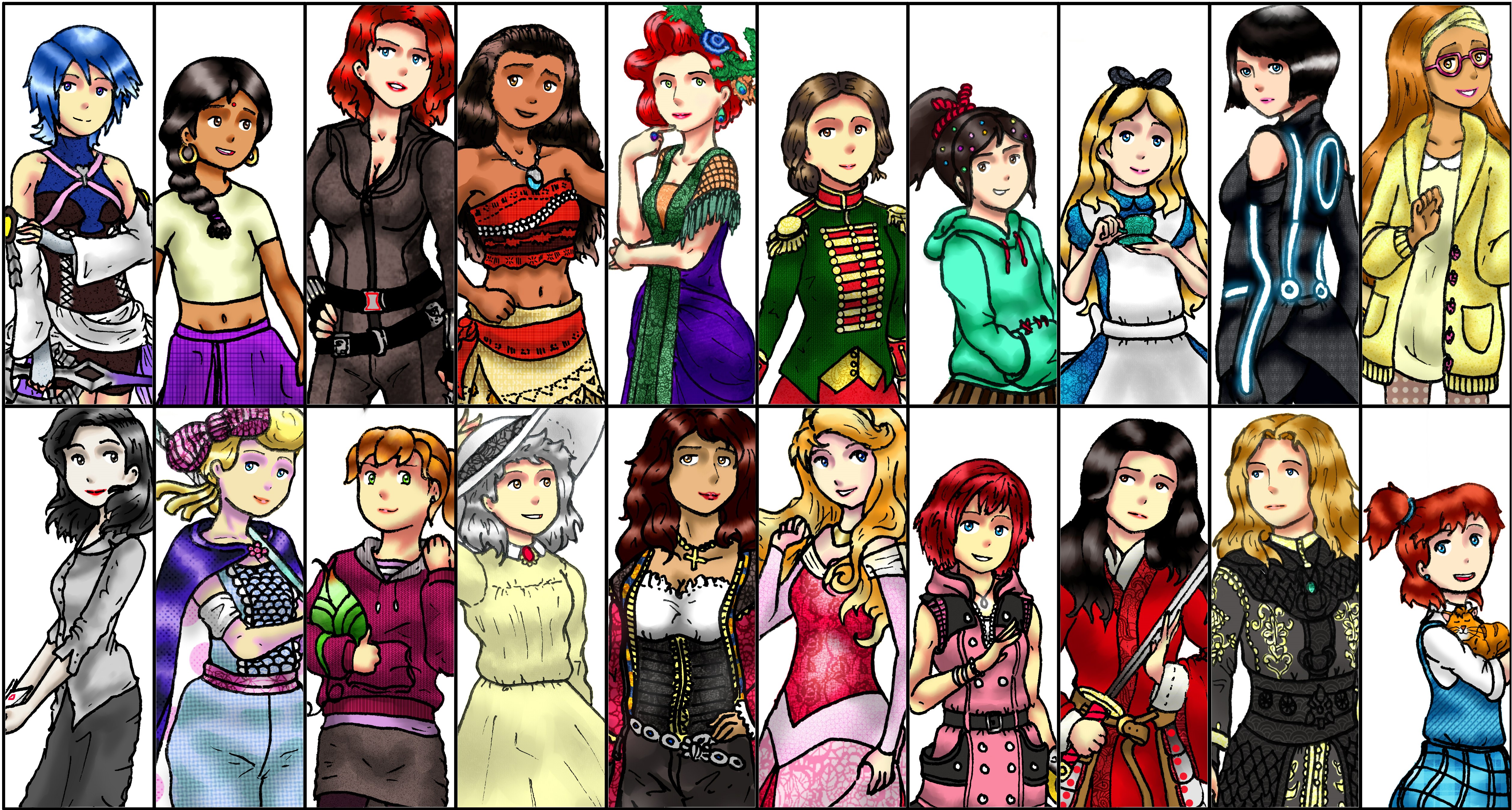 Determinator Princess Disney Princess Set 4 by ThemawtArcsion on DeviantArt