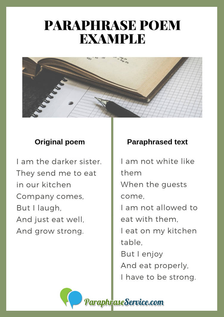 Paraphrase Poem Example by ExampleSample018 on DeviantArt