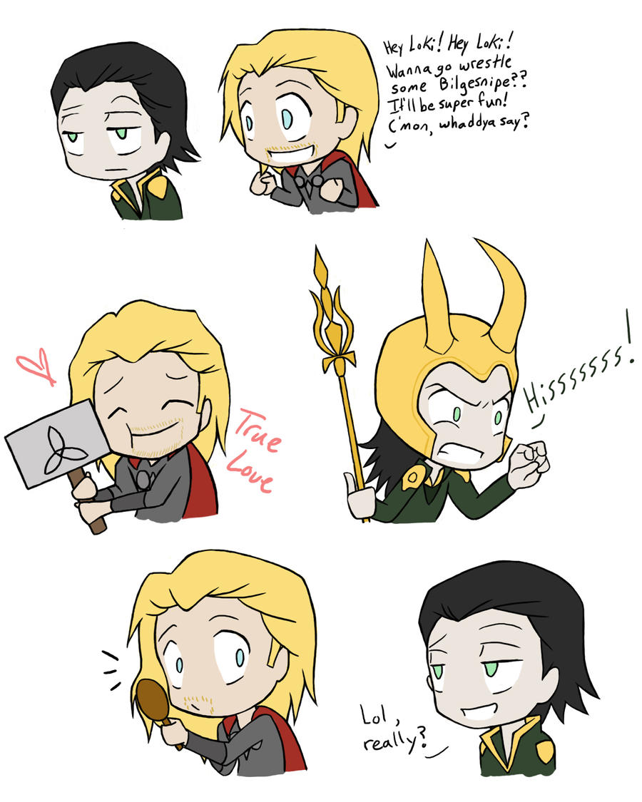 Thor and Loki doodles