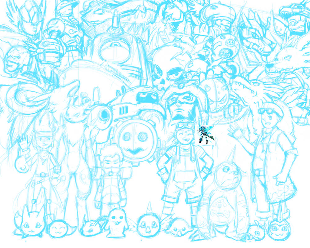 Digimon sketch by Zora-Wolfe on DeviantArt