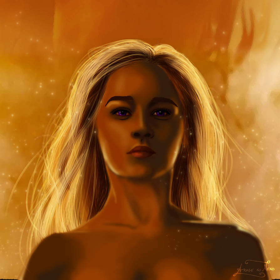 Daenerys Targaryen, the Unburnt by akage-no-neko on DeviantArt