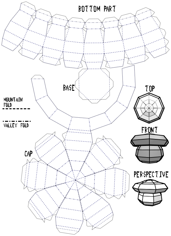 Mushroom Template by JAXMP on DeviantArt
