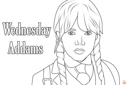 Wednesday Prom Colouring In Wednesday Coloring Pages for Kids by gbcoloring on DeviantArt