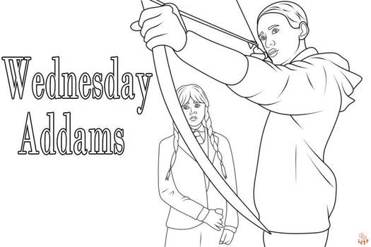 Wednesday Prom Colouring In Wednesday Coloring Pages for Kids by gbcoloring on DeviantArt