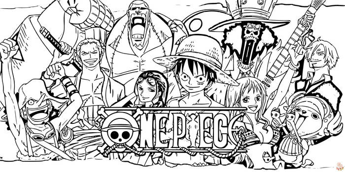 One Piece Coloring Pages: Free Printable Designs by gbcoloring on ...