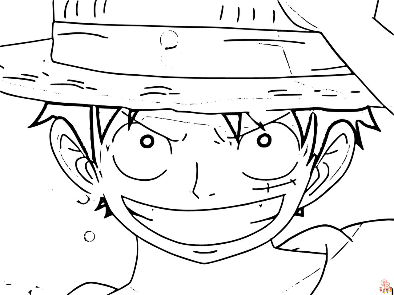 Printable Luffy One Piece Coloring Pages