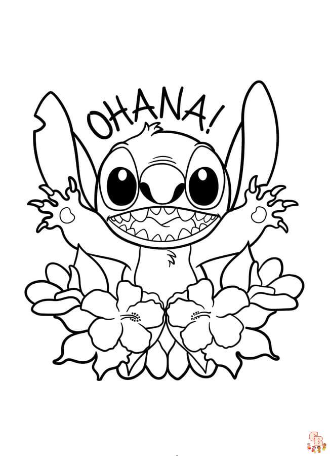 Real Life Stitch Coloring Pages