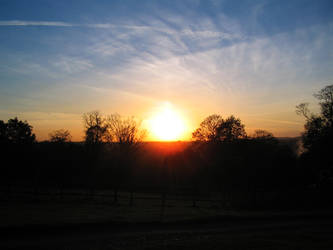 Sunset over London