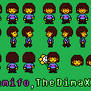 Bonetale Frisk Sprite Sheet