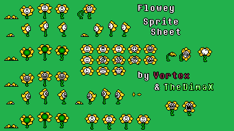 Flowey Sprites by AviatrixCadenza on DeviantArt