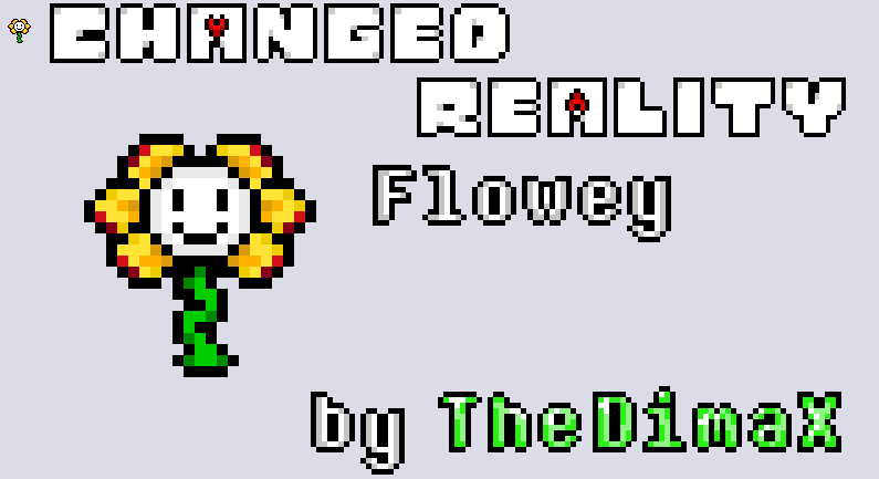 Flowey in 2 styles, created by me. Changed stylized variant : r/Undertale