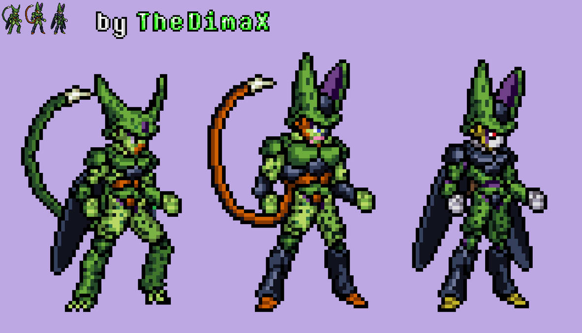 Dragon Ball Z - All Cell Forms by TheDimaX on DeviantArt