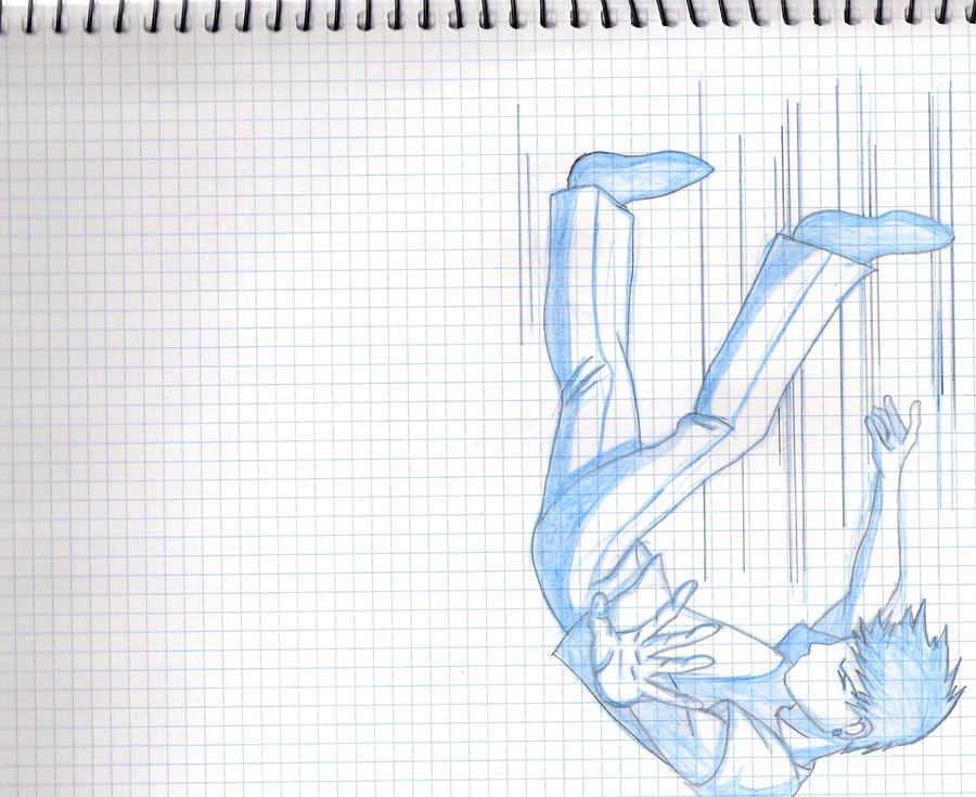 Shadow Drawing Falling falling down by javss on DeviantArt