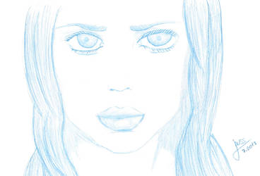 Portrait of girl-Sketch