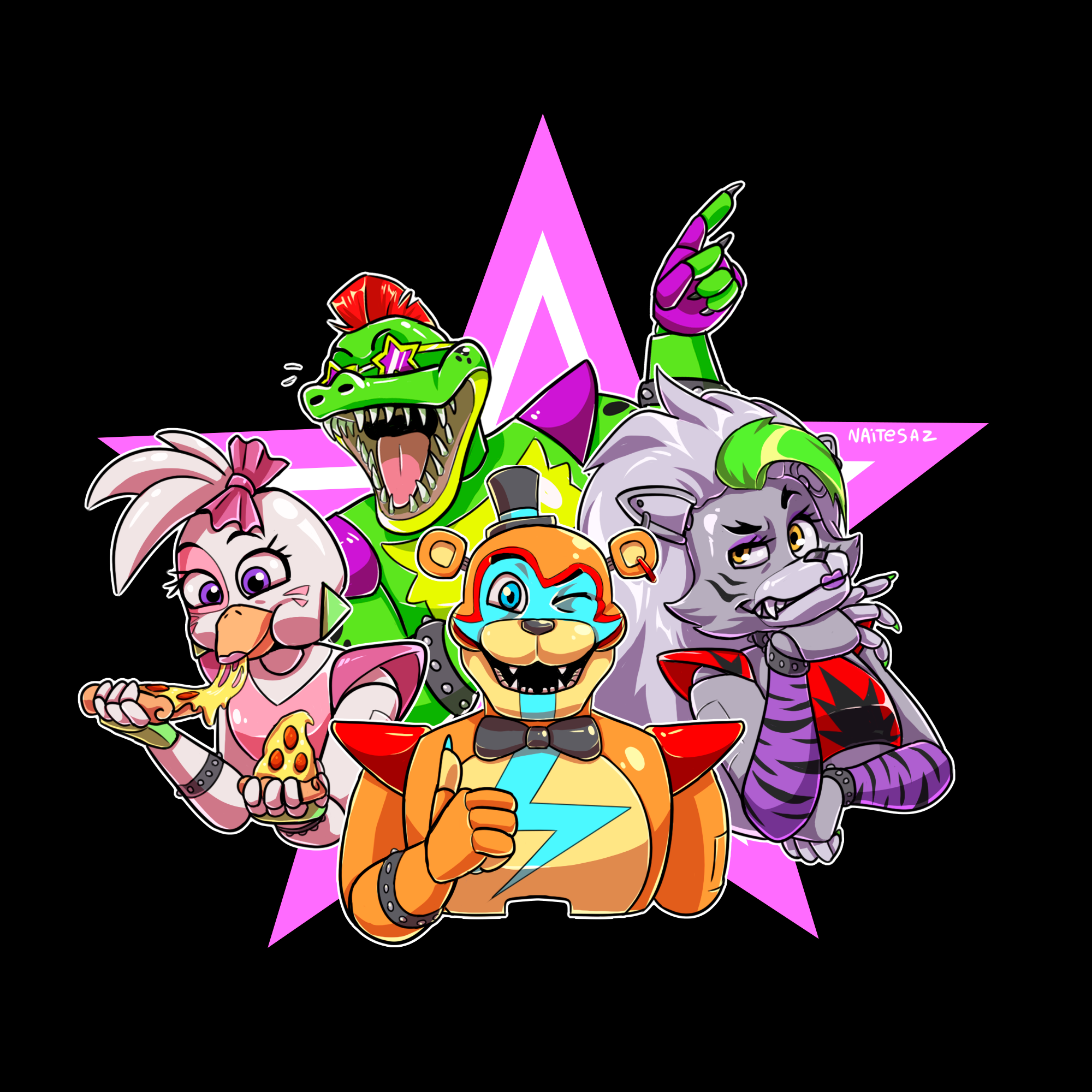 Glamrock Animatronics By Naitesaz On Deviantart Glamrock Animatronics By Naitesaz On Deviantart