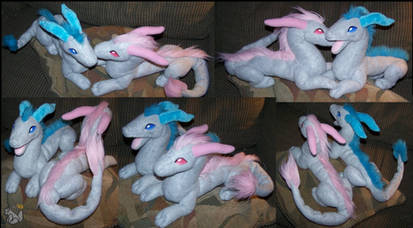 Silver Dragons plush